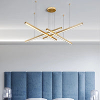 Modern Minimalist LED Restaurant Pendant Light Long Line Chandelier For Living Room Dining Room Bedroom Office Desk Bar Led Lamp