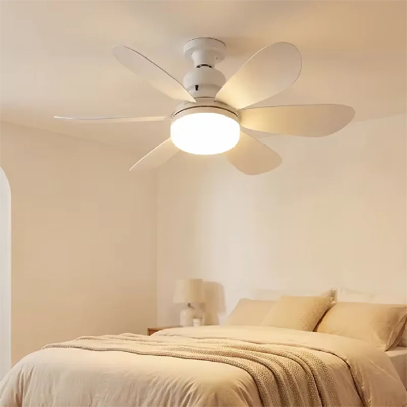2026 Home E27 LED Ceiling Fan Light Wireless Remote Control with Stepless Dimming Night Lights Smart Fan for Room Office Study