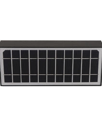 Radiate Nature's Glow: Embrace Solar LED Wall pack LD-SWL - 6W - Brick - Black