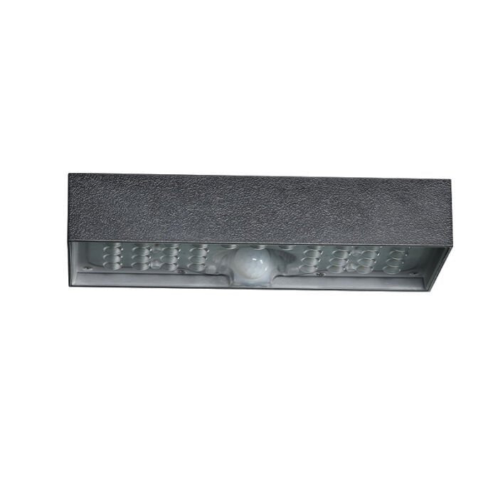 Radiate Nature's Glow: Embrace Solar LED Wall pack LD-SWL - 6W - Brick - Black