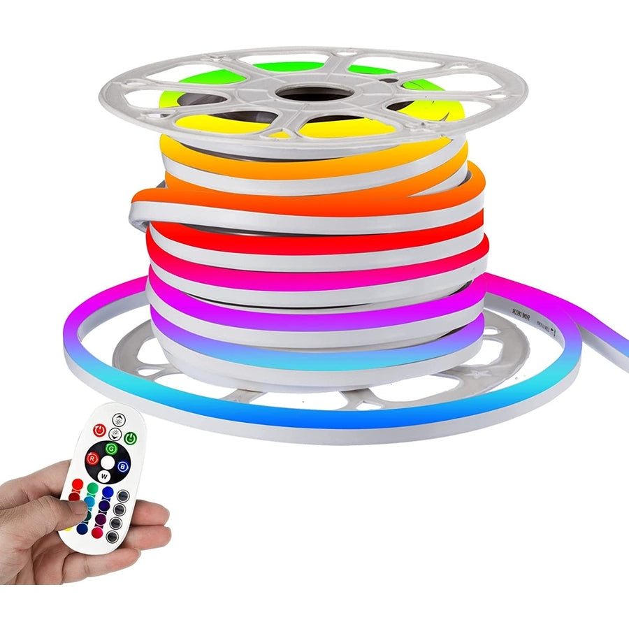 Transform Your Space with Radiant Colors: 50m - 160FT 110V RGB Neon Light - Create Dazzling Ambiance with Controller Included, Bty!