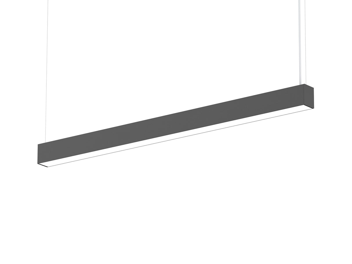 DBB77A Light Up Your World with Sleek Style: 2ft 18W Black Pendant Fixture - 600 Illuminate with 3 Color Temperatures, Crafted with UPSH Excellence!