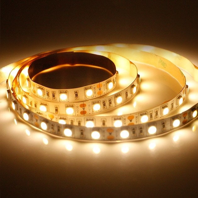 Brighten Your Space with UL Strip Lights IP20 Warm White 12V - 16.4FT - LED Light!
