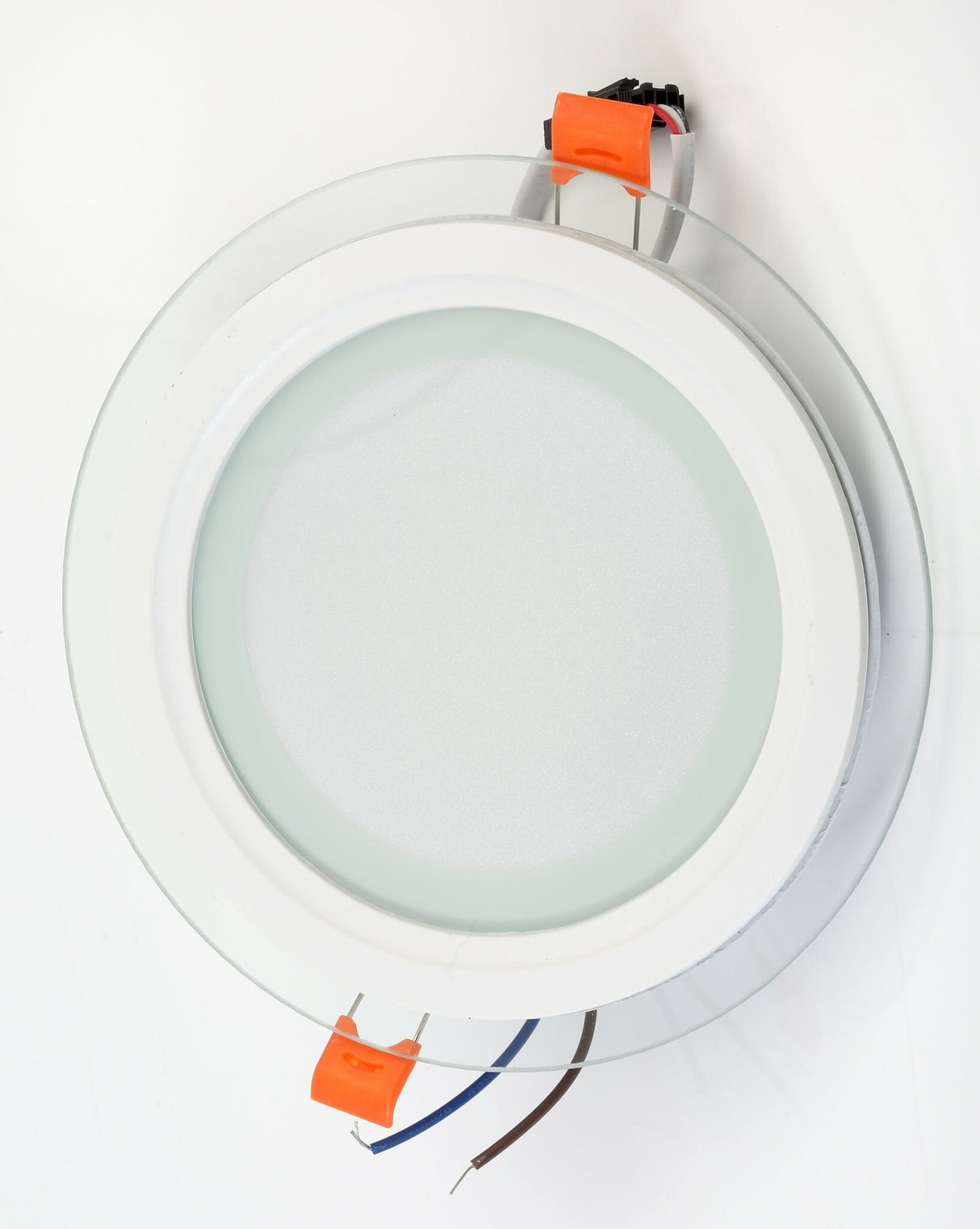 Down Light - Glass Slim Panel Round 6" 6000K