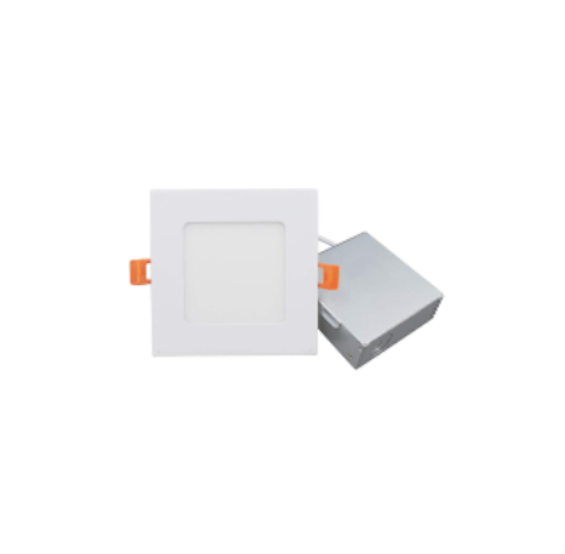 Premium 4 Square Downlight SQ 9W 5CCT AOM - Versatile 5 Color Temperature Selectable LED Light for False Ceiling, Energy-efficient & Long-lasting.