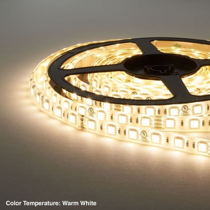 Brighten Your Space with UL Strip Lights IP65 Warm White - 16.4FT - LED Light!