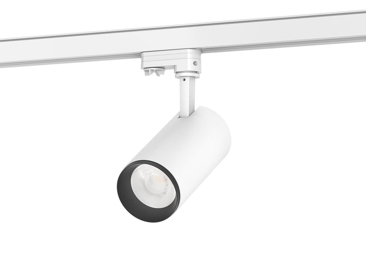 Adjustable Track Light Head - 20W LED - DIM - Color Changeable - Durable Die Cast Aluminum - UL Listed - White Color | Precision Lighting for Every Space  | Modern and Sleek Design