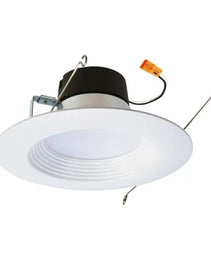 Dimmable Round 6 Inch 15W 5cct Luxrite LED Down Light - Easy to Install  & Energy Efficient - Retrofit Round - Adjustable Color Temperature - Wet Location Rated