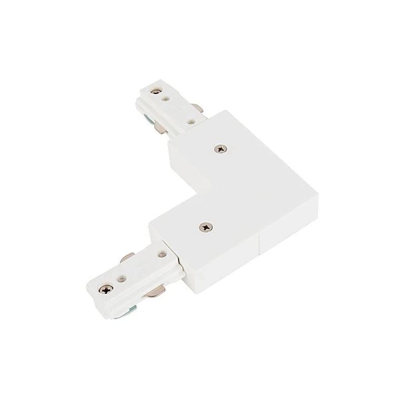 Lumiwell PRO-0335 RZ L Connector (L/R) - H-Type 3-Wire-1 Track Lighting Kit - White Finish  120 VAC - Ideal for Dry Locations