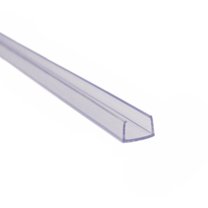 PVC Strip Holder 1m - 3.3FT - PVC 1 Hole Strap, PVC Coated 1 Hole Strap, PVC Mounting Strip, Frameless Shower Door Bottom Sweep, PVC Channel Mounting Holder - LED Light for False Ceiling