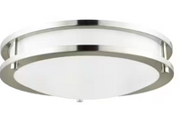 14" Two-Ring Surface Mount Ceiling Panel Light Fixture (20W, 5CCT)