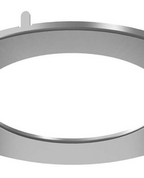 4" Brush Nickel Trim RD For Slim Panel